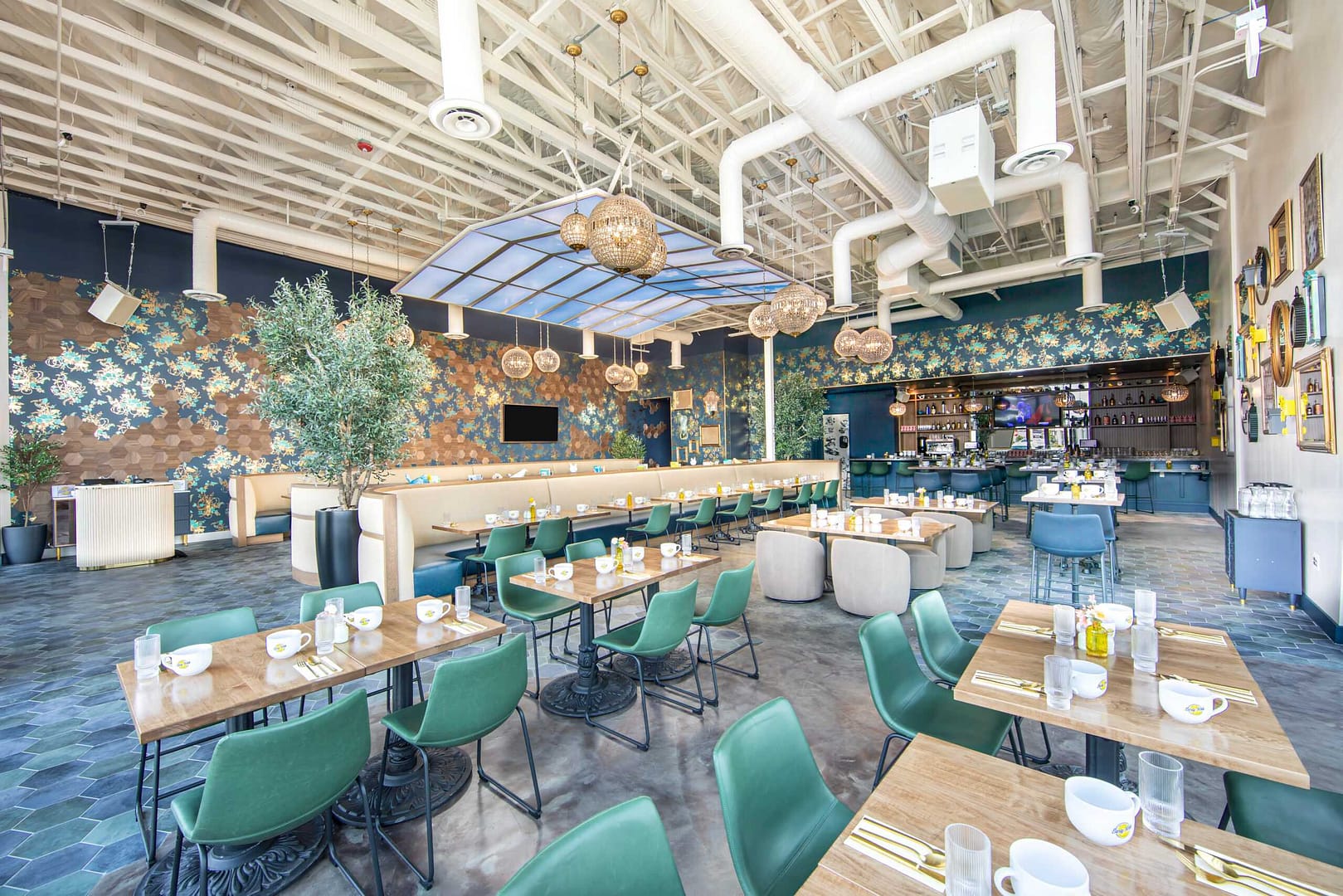 Interior of Early Birds breakfast spot in Las Vegas serving Country Fried Steak